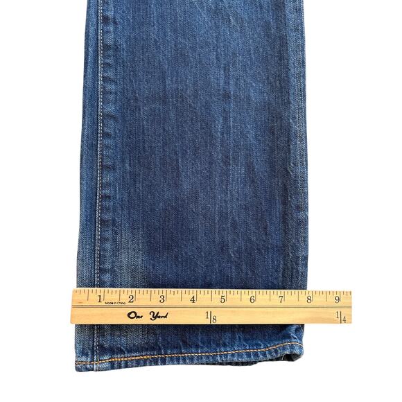 Levis 501 Jeans Mens 34x34 (32x33) Blue Original Fit Button Fly Denim Distressed - Picture 13 of 13